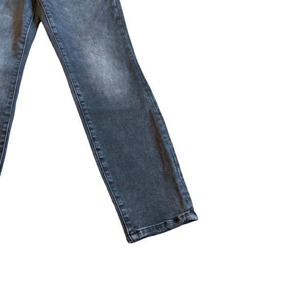 Good American Good Legs Crop Skinny Jeans Black Stretch Size 6-12 Fits All NWT - Picture 8 of 11